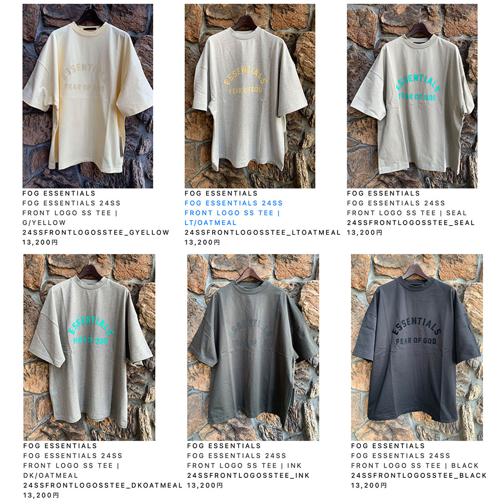 fog ESSENTIALS T-Shirt Collection 2024 | HardiVague information