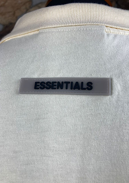 FOG ESSENTIALS 1POINT LOGO POLO SS SHIRTS | B/CREAM