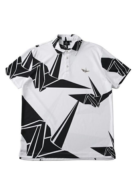 1PIU1UGUALE3 GOLF SS POLO ORIGAMI CRANE | 10WHITE | MEN