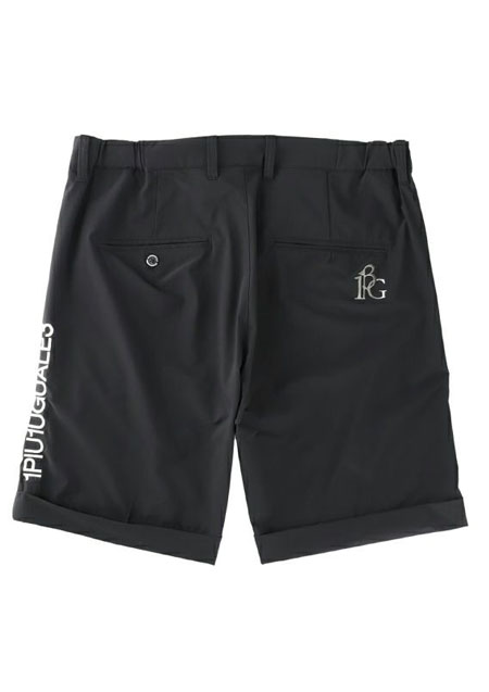 1PIU1UGUALE3 GOLF TUCK SHORTS | 99BLACK | MEN