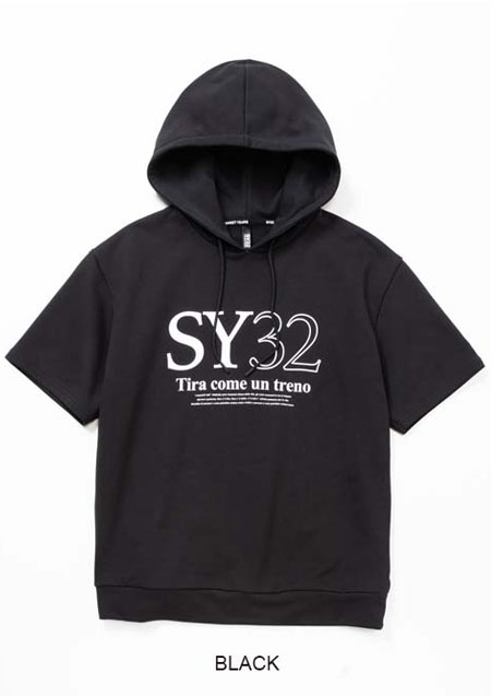 SY32 SWEAT TEE PARKA 14364 | BLACK