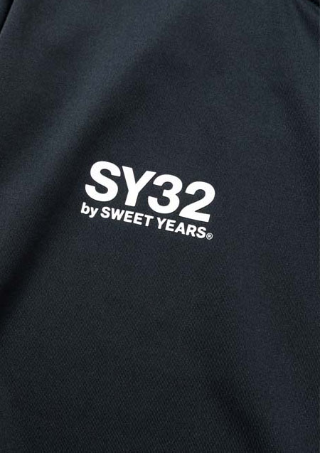 SY32 RASH GUARD ZIP HOODIE 14145 | BLACK