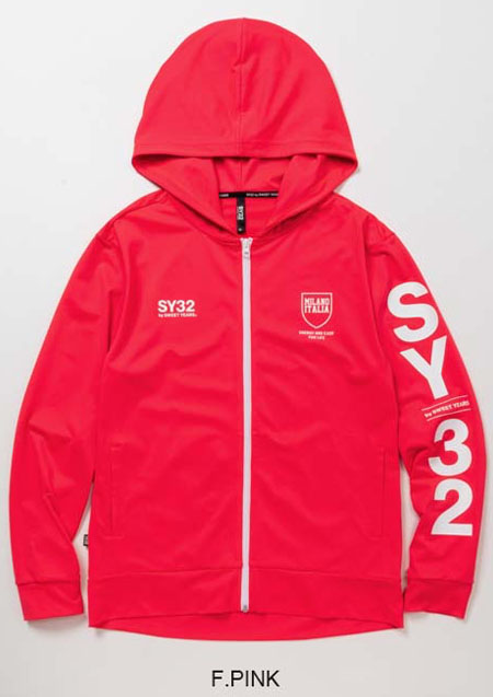 SY32 RASH GUARD ZIP HOODIE 14145 | PINK