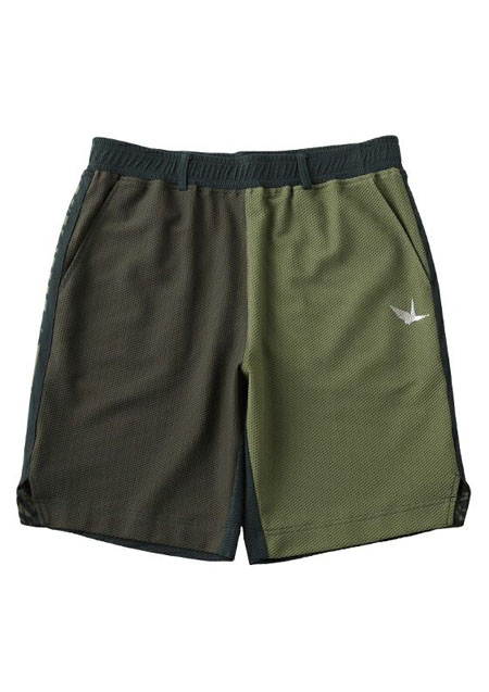 1PIU1UGUALE3 GOLF WIDE SHORTS LOGO TAPE | 67KHAKI | MEN