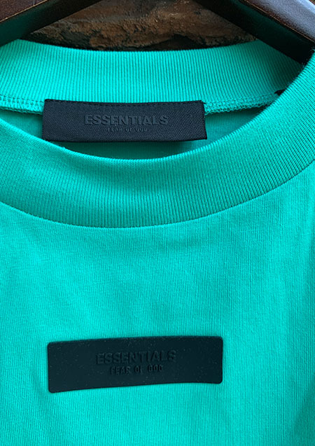 FOG ESSENTIALS 24SS RUBBER TAG SS TEE | MINT LEAF