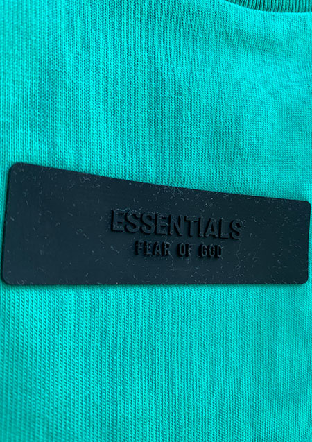 FOG ESSENTIALS 24SS RUBBER TAG SS TEE | MINT LEAF