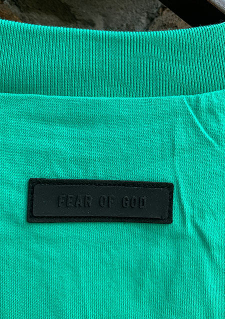 FOG ESSENTIALS 24SS RUBBER TAG SS TEE | MINT LEAF