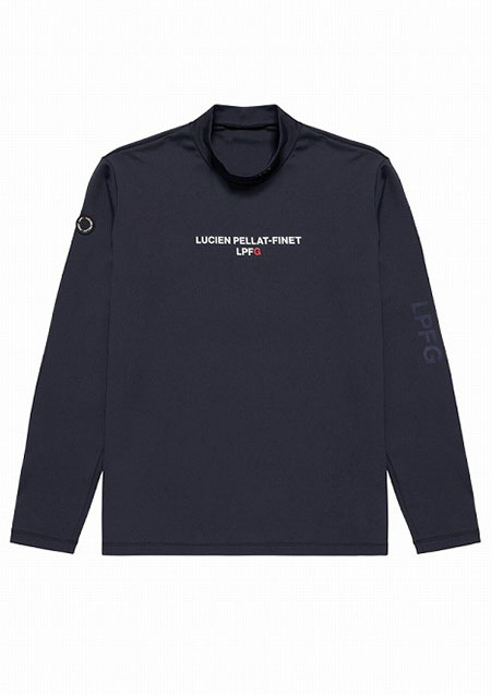 LUCIEN PELLAT-FINET　LPFG メンズ 長袖モックネックシャツ | 78NAVY | MENS