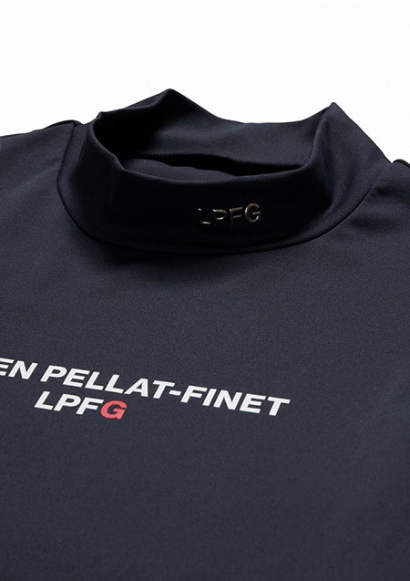 LUCIEN PELLAT-FINET　LPFG メンズ 長袖モックネックシャツ | 78NAVY | MENS