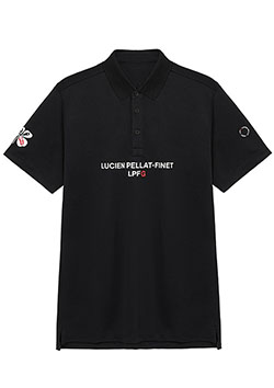 LUCIEN PELLAT-FINET LPFG メンズ ポロシャツ LPFロゴ | 08BLACK | MEN