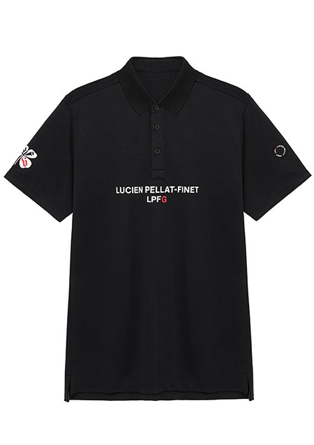 LUCIEN PELLAT-FINET LPFG メンズ ポロシャツ LPFロゴ | 08BLACK | MEN