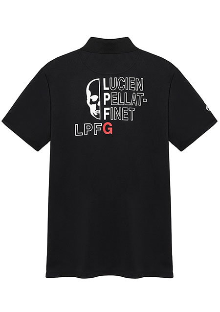 LUCIEN PELLAT-FINET LPFG メンズ ポロシャツ LPFロゴ | 08BLACK | MEN