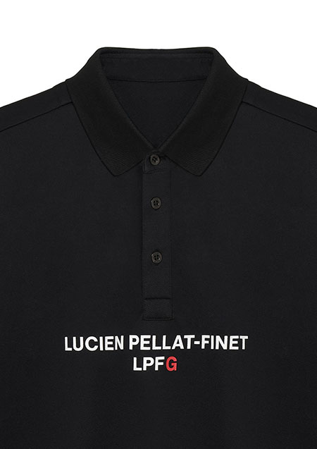 LUCIEN PELLAT-FINET LPFG メンズ ポロシャツ LPFロゴ | 08BLACK | MEN