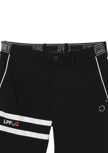 LUCIEN PELLAT-FINET LPFG メンズ 2ライン バミューダ | 08BLACK | MEN