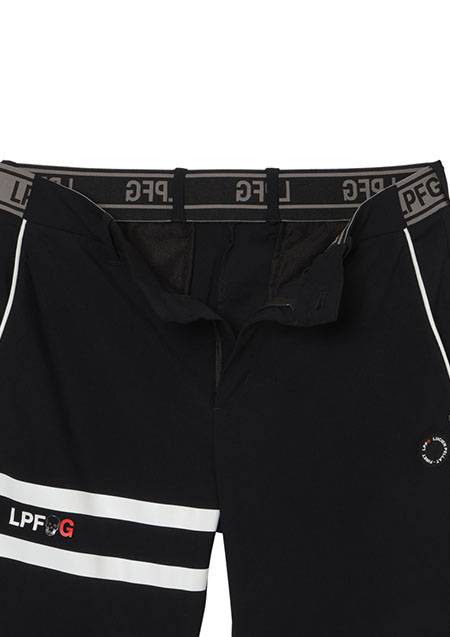 LUCIEN PELLAT-FINET LPFG メンズ 2ライン バミューダ | 08BLACK | MEN