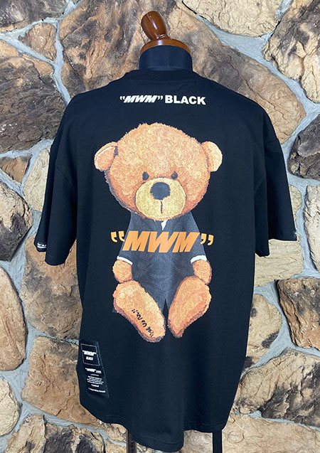 MOD WAVE MOVEMENT BACK BEAR TEE | BLACK