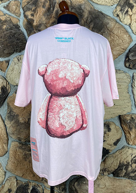 MOD WAVE MOVEMENT BOTH BEAR TEE | PINK