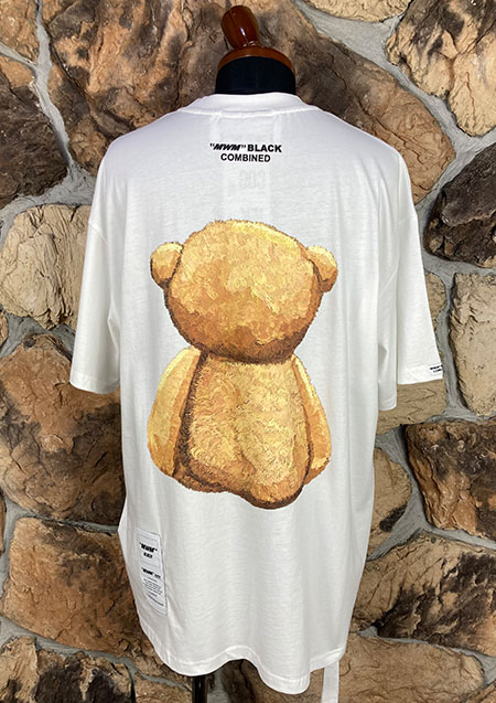 MOD WAVE MOVEMENT BOTH BEAR TEE | WHITE