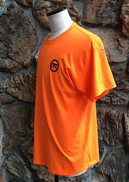 TPC REFLECTOR T-SHIRT (LOGO) | ORANGExNAVY