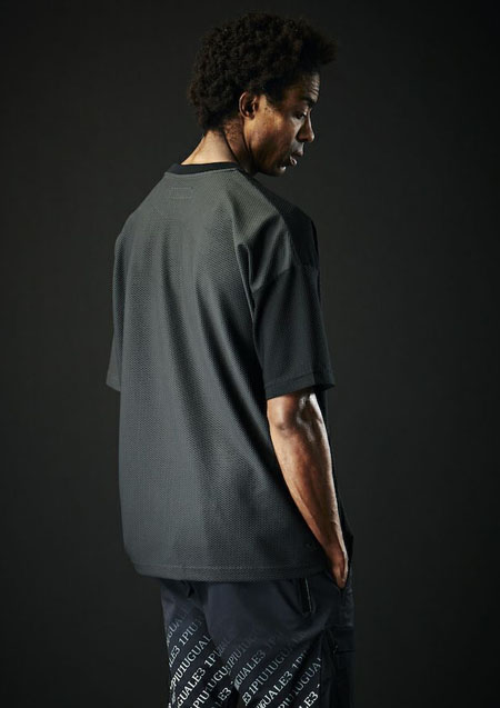 1PIU1UGUALE3 SPORT TECHNICAL MESH CRAZY BIG CREW | 99/88 BLACK/CHARCOAL