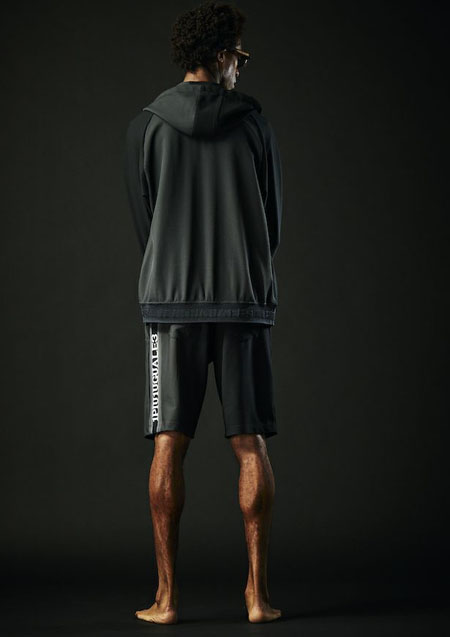 1PIU1UGUALE3 SPORT TECHNICAL MESH EASY SHORTS | 99/88 BLACK/CHARCOAL