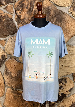 AWESOME SOLID TEE 24SS065 MIAMI FLORIDA TEE | 23AZZURRE