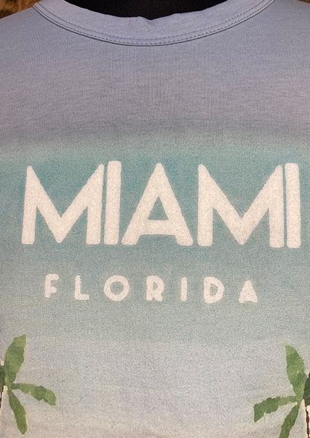 AWESOME SOLID TEE 24SS065 MIAMI FLORIDA TEE | 23AZZURRE