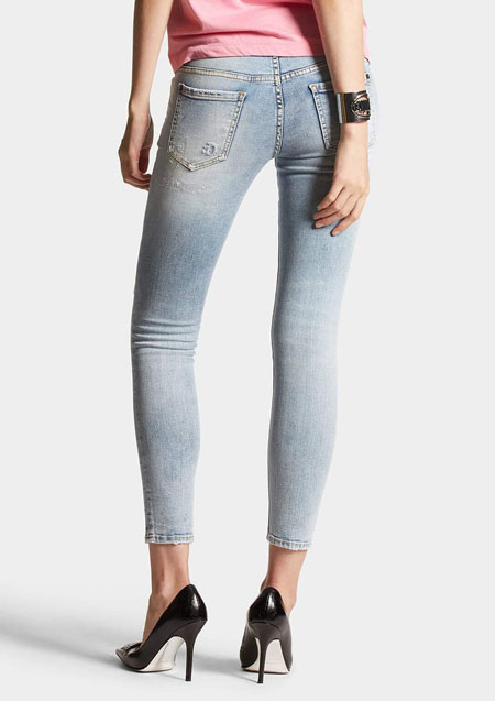 DSQUARED2 LIGHT SUPER SOFT WASH JENNIFER JEANS | 470INDIGO | LADIES