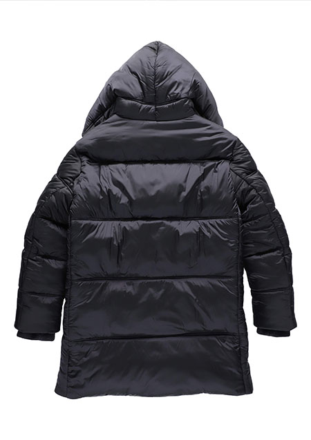 1PIU1UGUALE3 PUFF WRAP HOODED | BLACK