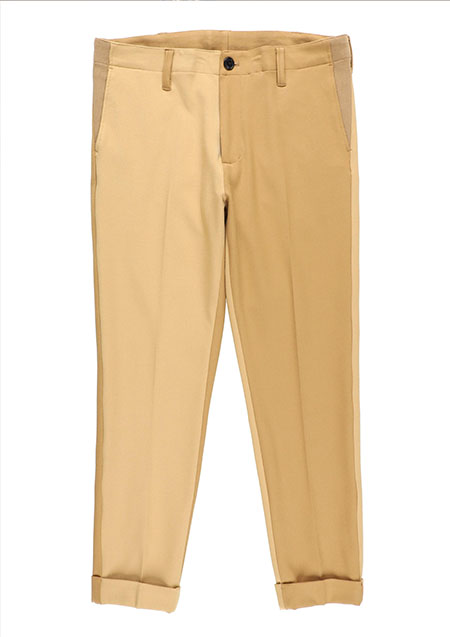 1PIU1UGUALE3 CRAZY RIB SLACKS | CAMEL