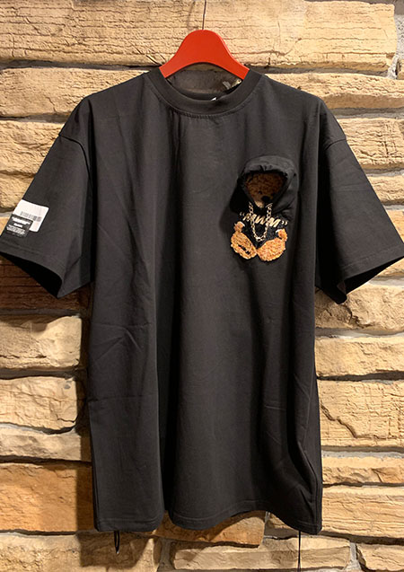 MOD WAVE MOVEMENT TEDDY CAPSULE T-SHIRT 001 | BLACK