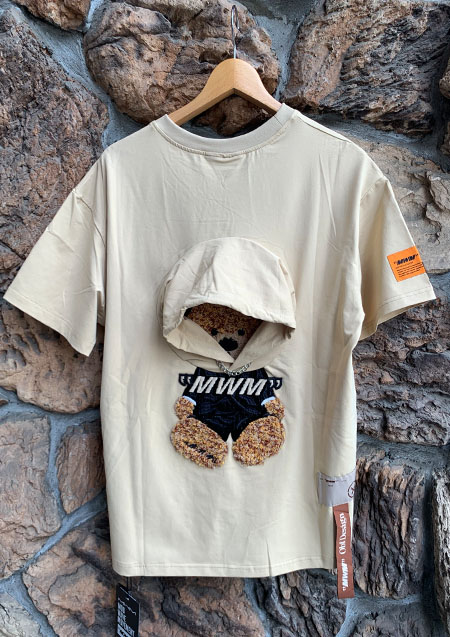 MOD WAVE MOVEMENT TEDDY CAPSULE T-SHIRT 001 | BEIGE