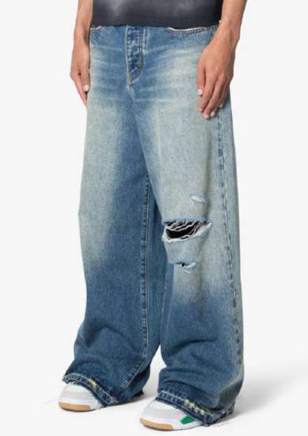 mnml BAGGY RAVE DENIM | BLUE