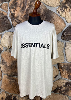 FOG ESSENTIALS FRONT LOGO SS TEE | LT/OATMEAL