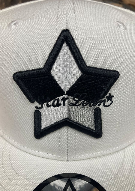 StarLean STAR 5 PARTS EMBROIDERY BASEBALL CAP|BLACK