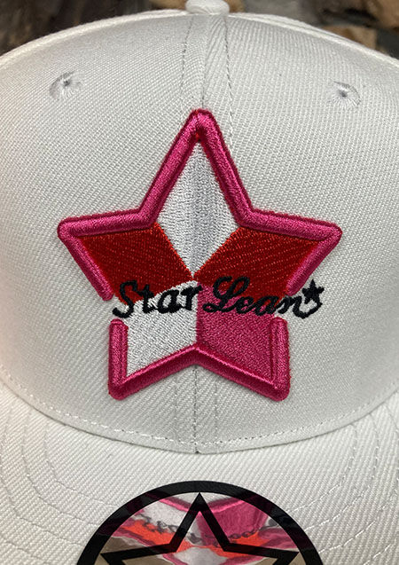 StarLean STAR 5 PARTS EMBROIDERY BASEBALL CAP|RED