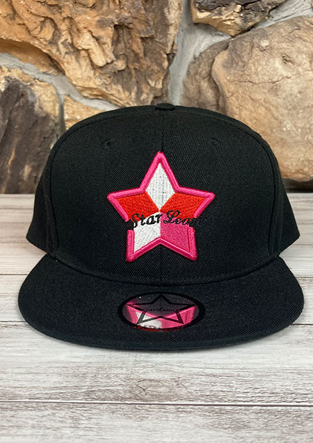 StarLean FIVE PARTS BASEBALL CAP PINK | BLACK-RED