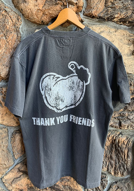 TPC x M LOGO THANK YOU FRIENDS SS TEE | BLACK