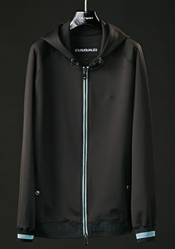 1PIU1UGUALE3 SPORT_THESAINT MAFIA CLUB  ZIP UP PARKA | 99BLACK