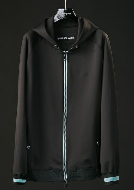 1PIU1UGUALE3 SPORT_THESAINT MAFIA CLUB  ZIP UP PARKA | 99BLACK