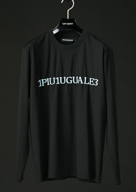 1PIU1UGUALE3 SPORT_THESAINT MAFIA CLUB COMFORTABLE CREW L/S | 99BLACK