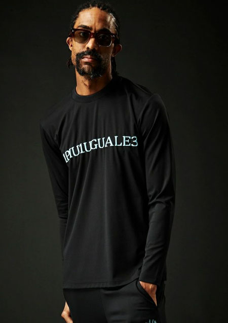 1PIU1UGUALE3 SPORT_THESAINT MAFIA CLUB COMFORTABLE CREW L/S | 99BLACK