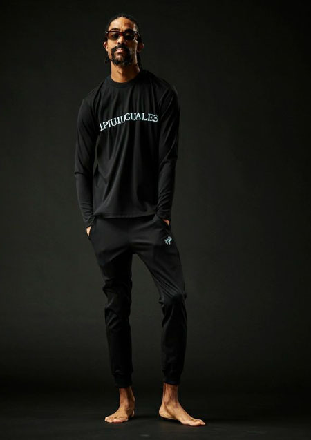 1PIU1UGUALE3 SPORT_THESAINT MAFIA CLUB COMFORTABLE CREW L/S | 99BLACK