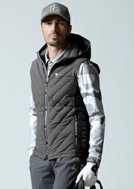 1PIU1UGUALE3 GOLF DOWN VEST | 95GRAY | MENS