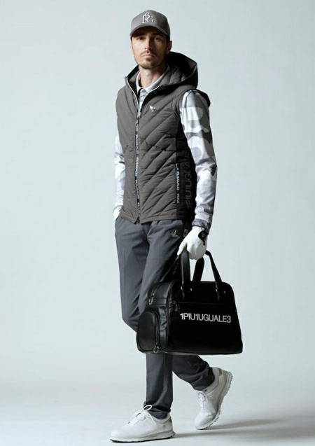 1PIU1UGUALE3 GOLF DOWN VEST | 95GRAY | MENS