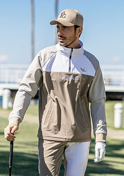 1PIU1UGUALE3 GOLF HALF ZIP | 25BEIGE | MENS