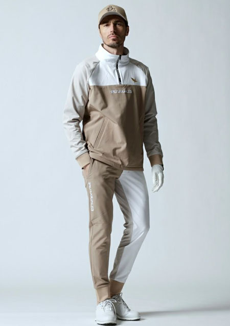 1PIU1UGUALE3 GOLF HALF ZIP | 25BEIGE | MENS