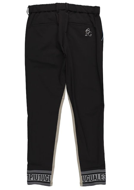 1PIU1UGUALE3 GOLF RIB PANTS | 99BLACK | MENS