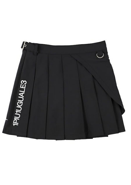 1PIU1UGUALE3 GOLF PLEATS SKIRT | 99BLACK | LADIES