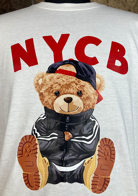 GOTHAM NYC BEAR LS TEE | WHITE